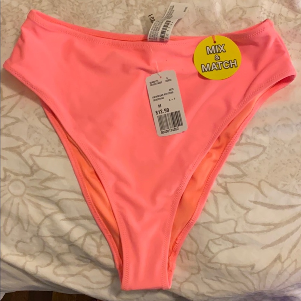 Neon Orange High waisted bottoms!